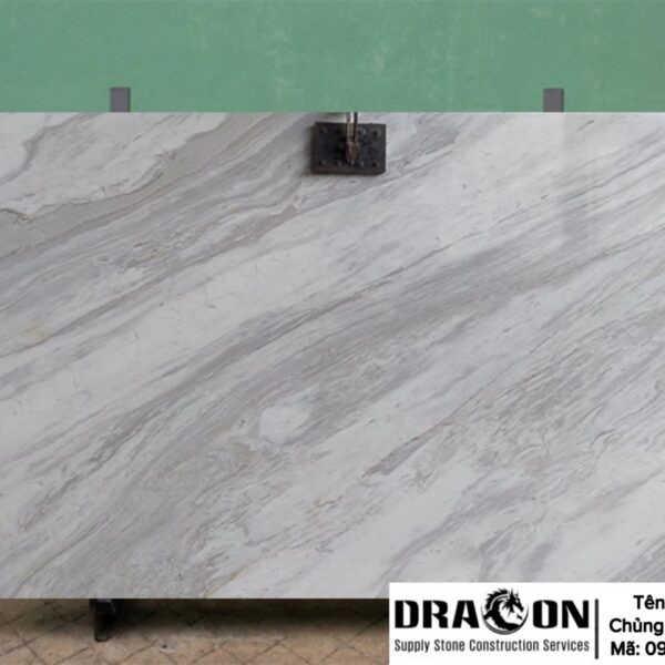 Đá Marble Trắng Vân Mây (Volakas)