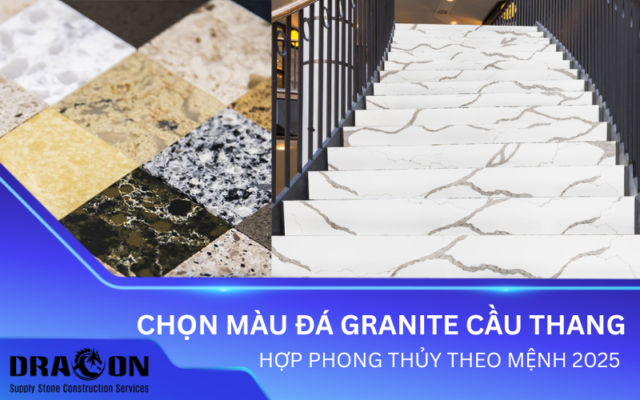 Phong thủy đá ốp cầu thang