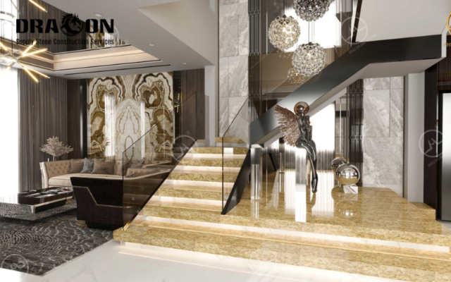 đá ốp cầu thang