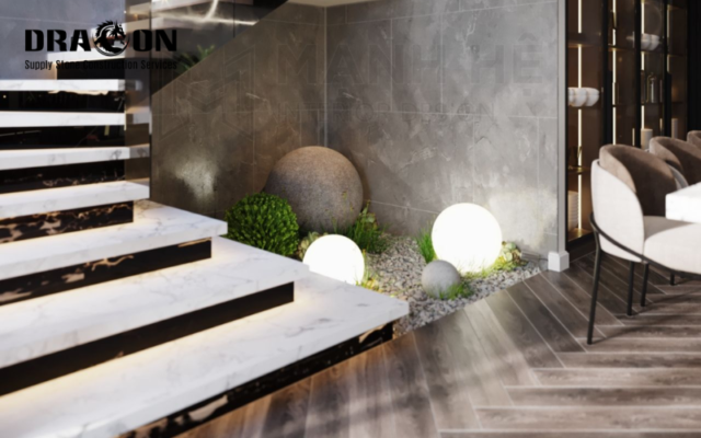 đá ốp cầu thang