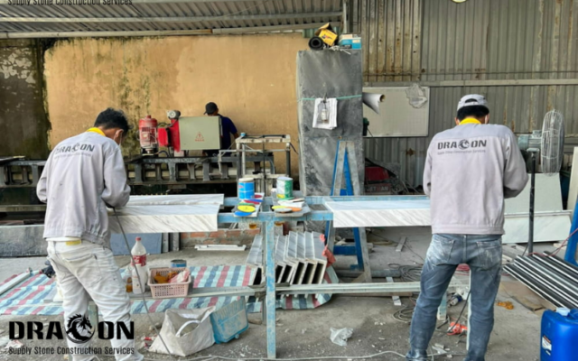 thi công đá ốp tam cấp